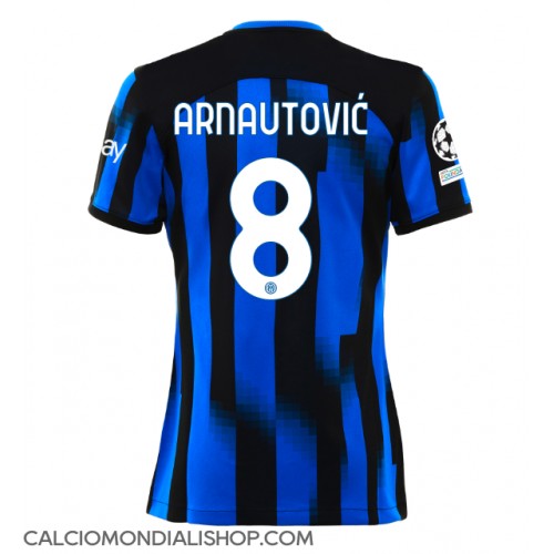 Maglie da calcio Inter Milan Marko Arnautovic #8 Prima Maglia Femminile 2023-24 Manica Corta